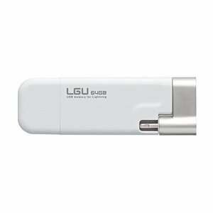 (中古品)ロジテック ライトニング USBメモリ 64GB LMF-LGU264GWH　(shin