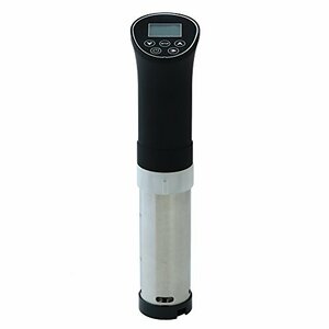 富士商 Felio 低温調理器 Sous vide cooking ブラック 1000W 0.5℃単位設定可能 開始直後と出来上がり1分　(shin