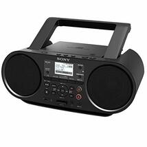 ソニー CDラジオ Bluetooth/FM/AM/ワイドFM対応 語学学習用機能 電池駆動可能 ブラック ZS-RS81BT　(shin_画像1