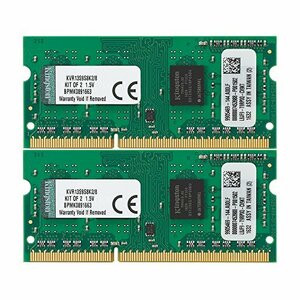 (中古品)キングストン Kingston ノートPC用メモリ DDR3 1333 (PC3-10600) 4GBx2枚 C　(shin