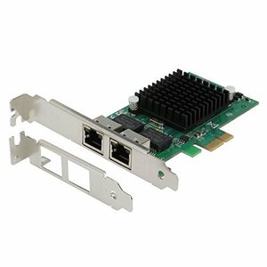 SEDNA???PCIE x1デュアル10?/ 100?/ 1000?Gbps Ethernetサーバーアダプター(インテル825(中古品)　(shin