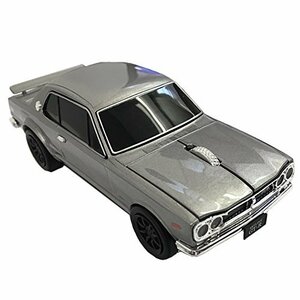 クリックカーマウス 無線マウス Nissan Skyline GT-Rシルバー (ハコスカ)660639(中古品)　(shin