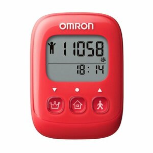 オムロン(OMRON) 歩数計 WellnessLink レッド HJ-326F-R(中古　良品)　(shin