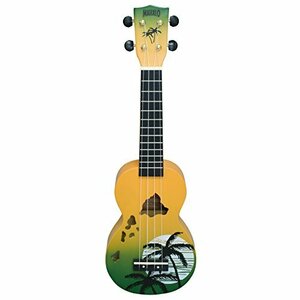 MAHALO ソプラノ UKULELE デザイナーシリーズ ハワイ MD1 HA グリーン バースト(中古品)　(shin