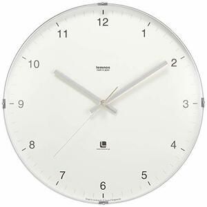 レムノス 掛け時計 アナログ ノースクロック 白 North clock T1-0117 WH Lemnos φ320×d56mm(中古 未使用品)　(shin