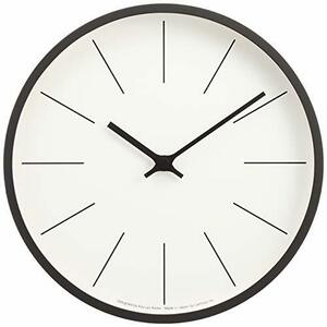 レムノス 電波時計 アナログ 天然色木地 時計台の時計 ライン KK13-16 C Lemnos φ254×d45mm(中古 未使用品)　(shin
