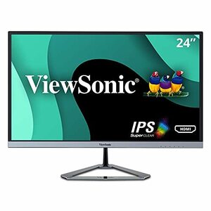 ViewSonic 23.8インチモニター/1920x1080/SuperClear?AH-IPS/超薄型設計/HDMI/DisplayPort/VX2476-smhd(中古 未使用品)　(shin