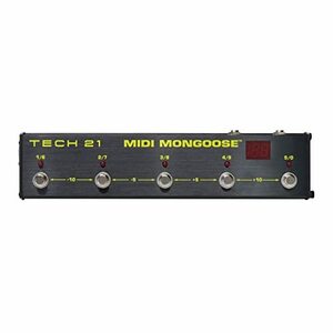 TECH21 5スイッチ 128patch MIDI フットコントローラー MIDI MONGOOSE(中古 未使用品)　(shin