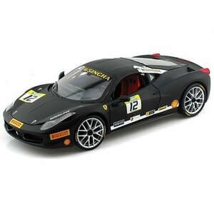 MATTEL 1/18 フェラーリ 458 イタリア チャレンジ マットブラック 完成品(中古 未使用品)　(shin