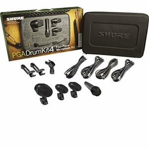 SHURE ドラム用マイクロホンキット 4本セット PGADRUMKIT4 【国内正規品】(中古 未使用品)　(shin