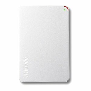 BUFFALO ミニステーション ターボPC EX2対応 USB3.0ポータブルHDD 1.0TB ホワイト HD-PCF1.0U3-BWD(中古 未使用品)　(shin