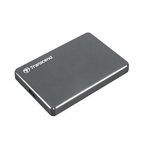 Transcend USB3.0/2.0 2.5インチ スリムタイプ ポータブルHDD 1TB 3年保証 TS1TSJ25C3N(中古 未使用品)　(shin