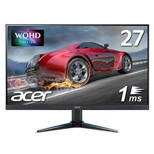 Acer公式 ゲーミングモニター Nitro VG270Ubmiipx 27インチ IPS 非光沢 WQHD 1ms