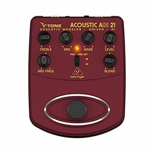 ベリンガー ギターエフェクター アコギ プリアンプ ダイレクトボックス DI V-TONE ACOUSTIC ADI21(中古 未使用品)　(shin