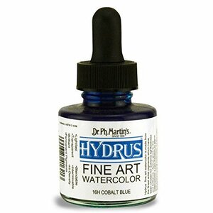 Dr. Ph. Martin's Hydrus Fine Art Watercolor, 1.0 oz, Cobalt Blue (16H)(未使用品)　(shin