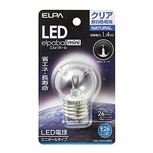 ELPA エルパ LED電球G40形E26 昼白色 屋内用 省エネタイプ LDG1CN-G-G255(中古 未使用品)　(shin