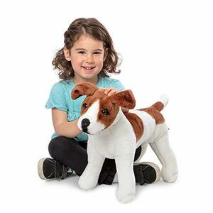 Melissa & Doug Giantジャックラッセル・テリア???Lifelike Stuffed Animal(未使用品)　(shin