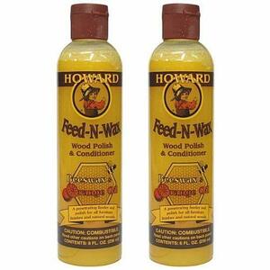 Howard Feed-N-Wax（フィーデンワックス）×2本セット (8oz./236ml×2本=472ml）(中古品)　(shin