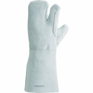 TRUSCO(トラスコ) ケブラー糸使用溶接手袋 3本指 左手のみ 裏綿付 KEVY-T3-LT(中古品)　(shin