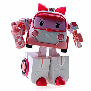 ロボカーポリー Robocar Poli Toy Amber Deluxe Transforming Robot #83095(中古 未使用品)　(shin