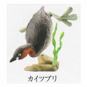 カプセルＱ ミュージアム 日本の動物コレクション 5.琵琶湖／母なる古代湖 カイツブリ ガチャポン チョコエッグ フィ