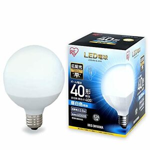 アイリスオーヤマ LEDボール球 口金直径26mm 40W形相当 昼白色 広配光タイプ 密閉器具対応 LDG4N-G-4V4(中古 未使用品)　(shin