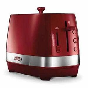 デロンギ(DeLonghi) アクティブ シリーズ ポップアップトースター レッド CTLA2003J-R(中古 未使用品)　(shin