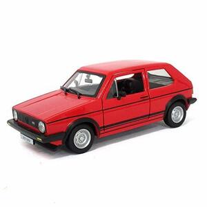 ミニカー ディスプレイ ブラーゴ Bburago 1/24 ワーゲンゴルフ MK1GTI レッド 200-612(中古 未使用品)　(shin