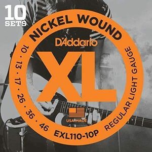 D'Addario / EXL110-10P Regular Light 10-46 (10 Sets Pack) エレキギター弦(中古 未使用品)　(shin