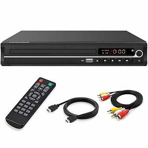 Foramor DVDプレーヤー HDMI DVDプレーヤー テレビ対応 1080P フルHD HDMIケーブル付き