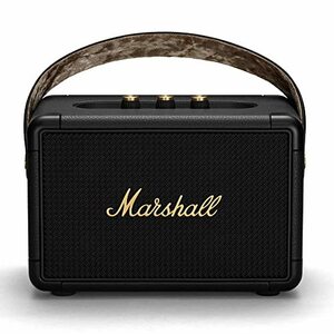 Marshall ワイヤレスポータブルスピーカー KILBURN II ブラック&ブラス 連続再生20時間/IPX2防