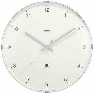 レムノス 掛け時計 アナログ ノースクロック 白 North clock T1-0117 WH Lemnos φ320×d56mm(中古品)　(shin