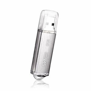  silicon power USB2.0 Ultima-II I-Series 8GB metal type silver permanent guarantee SP008GBUF2M01V1S( secondhand goods ) (shin
