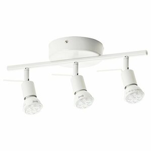 IKEA(イケア) TROSS 00262662 シーリングトラック スポットライト3個, ホワイト（電球別売）(中古品)　(shin