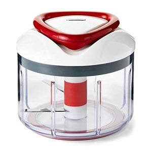 Zyliss Easy Pull Manual Food Processor and Chopper, Red by Zyliss [並行輸入品](中古品)　(shin