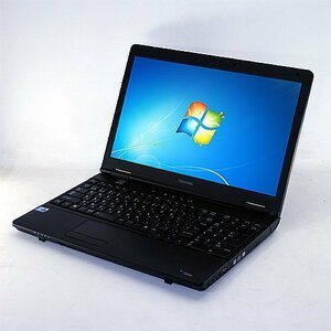 中古 東芝 dynabook Satellite Core-i5 520M 2.40GHz 4GB 160GB DVDマルチ Windows7Home64bit 15.6インチFWXGA 外付無(中古品)　(shin