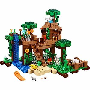 輸入レゴマインクラフト LEGO Minecraft The Jungle Tree House 21125 [並行輸入品](中古品)　(shin