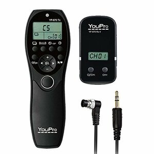 YouPro YP-870 N3 2.4G ワイヤレスリモコン LCD タイマー シャッター リリース トランスミッタ&レシーバ 32 チャンネ (中古品)　(shin