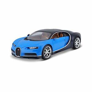 Burago 1/18 Scale 18-11040 - Bugatti Chiron - Blue & Black(中古品)　(shin