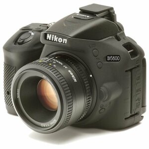 DISCOVERED イージーカバー Nikon D5600 用 液晶保護フィルム 付 ブラック(中古品)　(shin