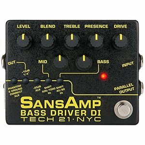 Tech21 エフェクター Sansamp Bass Driver DI V2 BSDR-V2 ベース専用ドライブエフェクター&アンプシュミレーター&DI機(中古品)　(shin
