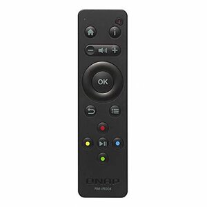 QNAP RM-IR004 remote control IR Wireless Black Press buttons(中古品)　(shin