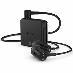 ソニー ワイヤレスイヤホン SBH24 : カナル型 Bluetooth対応リモコン・マイク付き 2017年モデル ブラック SBH24 B(中古品)　(shin