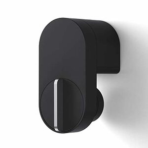 Qrio Lock キュリオロック ブラック スマートロック スマートホーム AppleWatch Alexa GoogleHome 玄関 ドア ドアロッ(中古品)　(shin