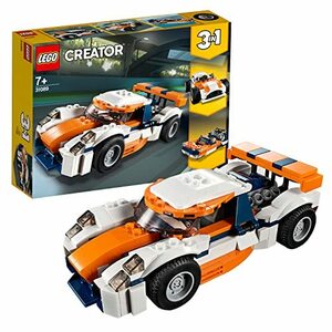 レゴ(LEGO) クリエイター サンセットレースカー 31089 知育玩具 ブロック おもちゃ 女の子 男の子 車(中古品)　(shin