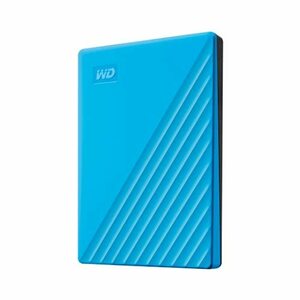 WD ポータブルHDD 2TB USB3.0 ブルー My Passport 暗号化 パスワード保護 外付けハードディスク / 3年保証 WDBYVG0020(中古品)　(shin