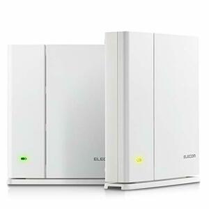 エレコム メッシュ WiFiルーター 無線LAN 867 + 400 Mbps デュアルバンド 親機+中継器セット e-Mesh 日本メーカー 【i(中古品)　(shin