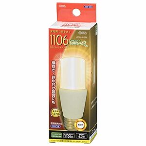 LED電球 T形 E26 1106lm 電球色 LDT9L-G IG92 06-3447 OHM オーム電機(中古品)　(shin