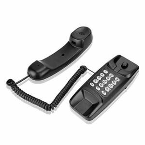 電話機 VBESTLIFE フラッシュ機能固定電話機 クリアな音 デュアルポートエクステンションセットコード付き電話 (ブラ (中古品)　(shin