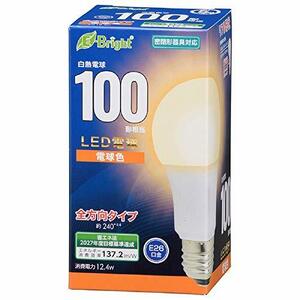 オーム電機 LED電球 E26 100形相当 電球色 LDA12L-G AG27 06-4346 OHM(中古品)　(shin